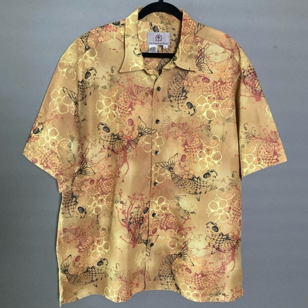 The‎ Territory Ahead Shirt Men's 2xl XXL Hawaiian Koi Fish button down tropical